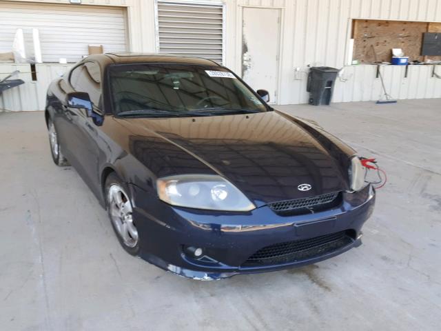 KMHHM65D76U220433 - 2006 HYUNDAI TIBURON GS BLUE photo 1