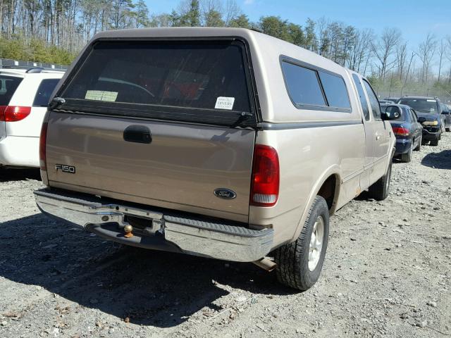 1FTZX1860WNA42990 - 1998 FORD F150 BEIGE photo 4