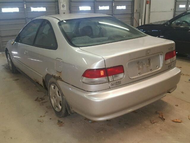 1HGEJ8140YL105636 - 2000 HONDA CIVIC EX SILVER photo 3