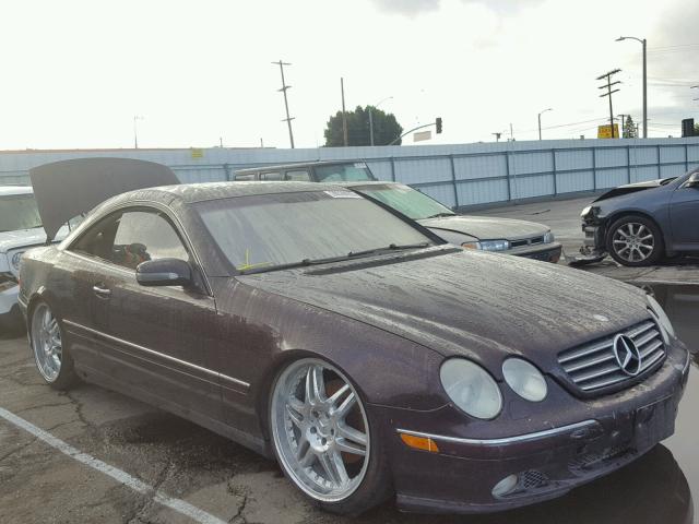 WDBPJ75JXYA001828 - 2000 MERCEDES-BENZ CL 500 PURPLE photo 1