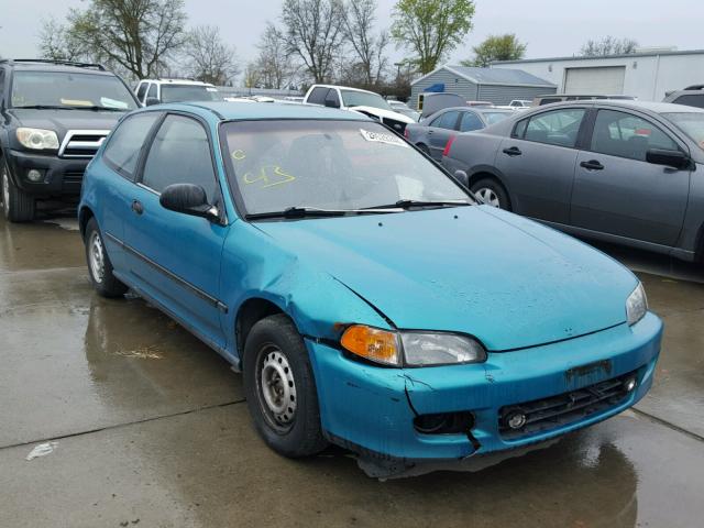 2HGEH2462PH510284 - 1993 HONDA CIVIC DX TURQUOISE photo 1