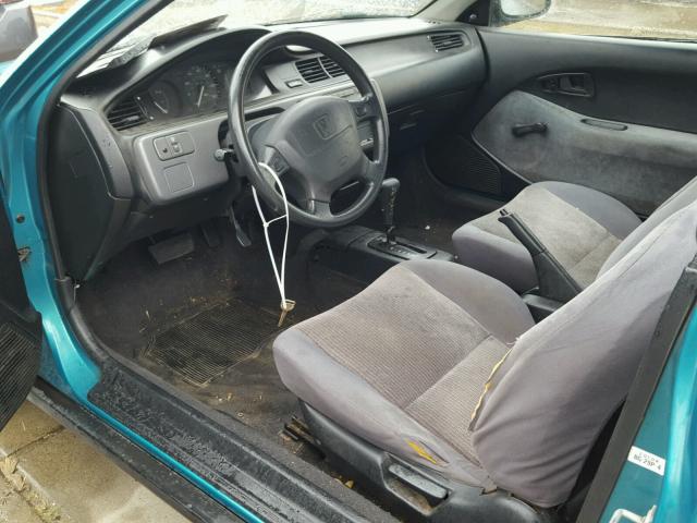 2HGEH2462PH510284 - 1993 HONDA CIVIC DX TURQUOISE photo 5