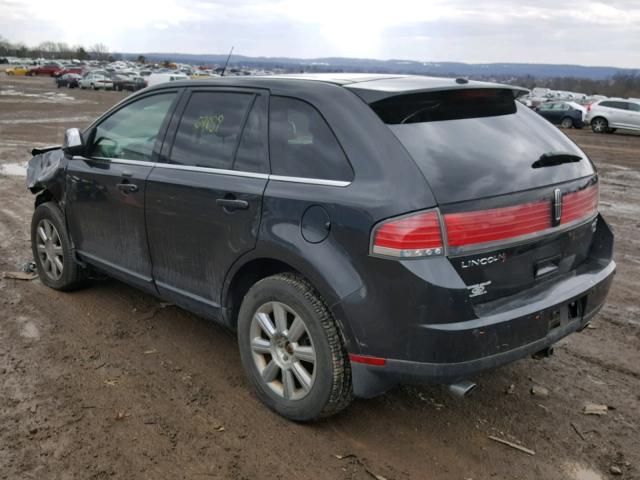 2LMDU88C87BJ30961 - 2007 LINCOLN MKX CHARCOAL photo 3