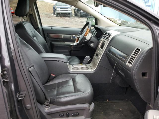 2LMDU88C87BJ30961 - 2007 LINCOLN MKX CHARCOAL photo 5
