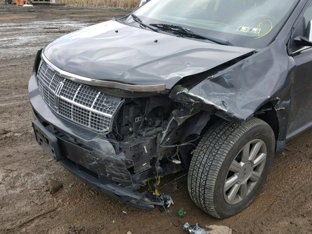 2LMDU88C87BJ30961 - 2007 LINCOLN MKX CHARCOAL photo 9