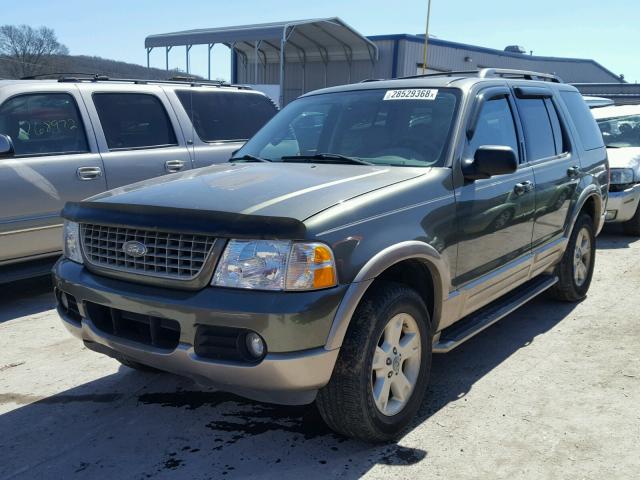 1FMDU74W84UB79024 - 2004 FORD EXPLORER E GREEN photo 2