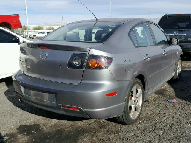 JM1BK323761449545 - 2006 MAZDA 3 S GRAY photo 4