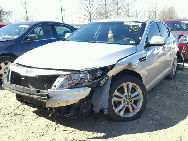 5XXGN4A74DG118477 - 2013 KIA OPTIMA EX SILVER photo 2