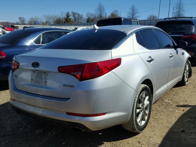 5XXGN4A74DG118477 - 2013 KIA OPTIMA EX SILVER photo 4