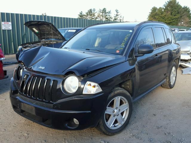 1J8FT47017D261163 - 2007 JEEP COMPASS BLACK photo 2