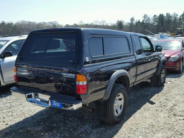 5TESN92N04Z379711 - 2004 TOYOTA TACOMA XTR BLACK photo 4