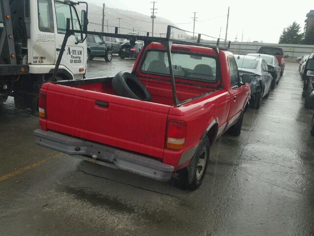 1FTCR10A8TUA26537 - 1996 FORD RANGER RED photo 4