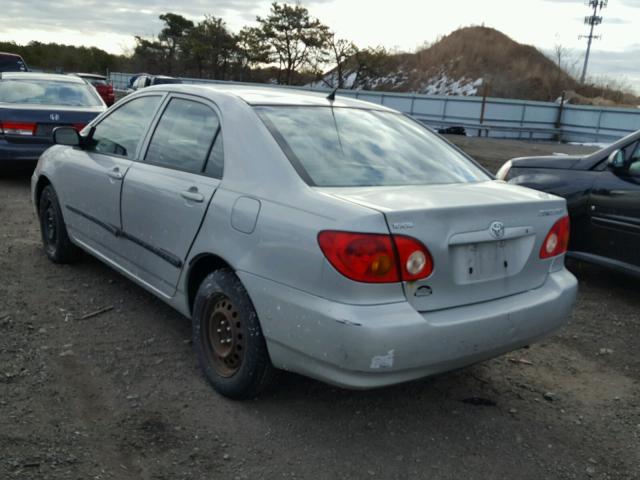 2T1BR32E03C063554 - 2003 TOYOTA COROLLA CE SILVER photo 3