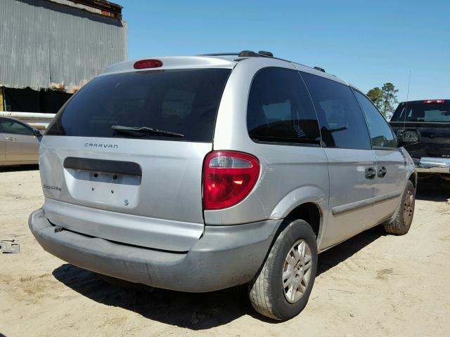 1D4GP25B46B702404 - 2006 DODGE CARAVAN SE SILVER photo 4