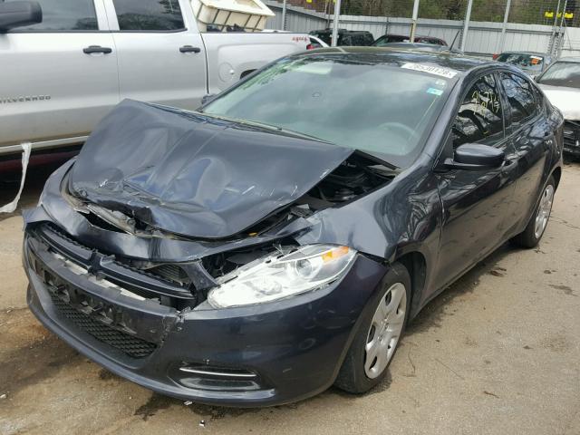 1C3CDFAA1DD334858 - 2013 DODGE DART SE BLACK photo 2