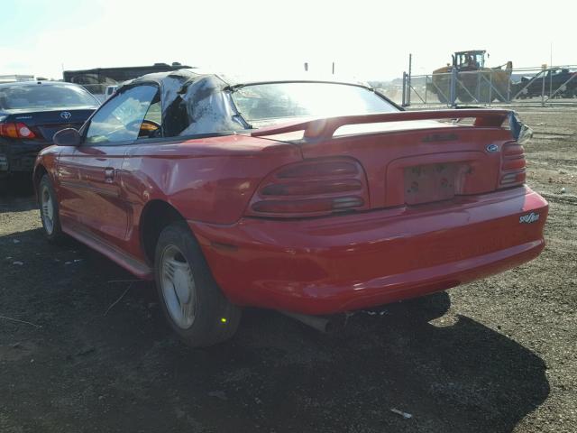 1FALP4447SF236082 - 1995 FORD MUSTANG RED photo 3