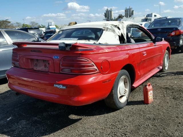 1FALP4447SF236082 - 1995 FORD MUSTANG RED photo 4