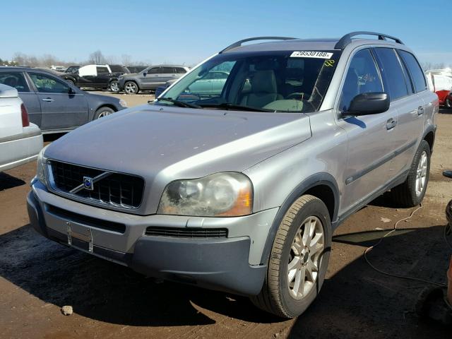 YV1CZ59H241123351 - 2004 VOLVO XC90 SILVER photo 2