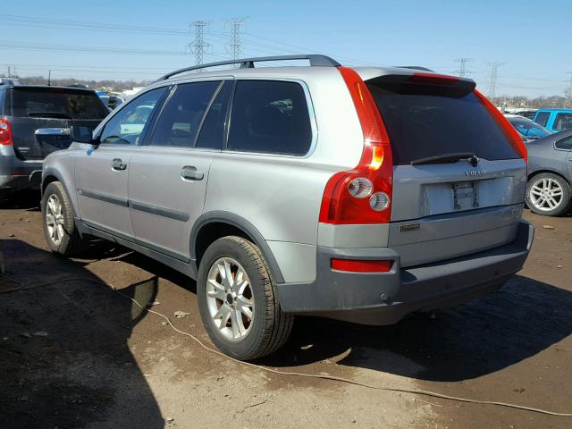 YV1CZ59H241123351 - 2004 VOLVO XC90 SILVER photo 3