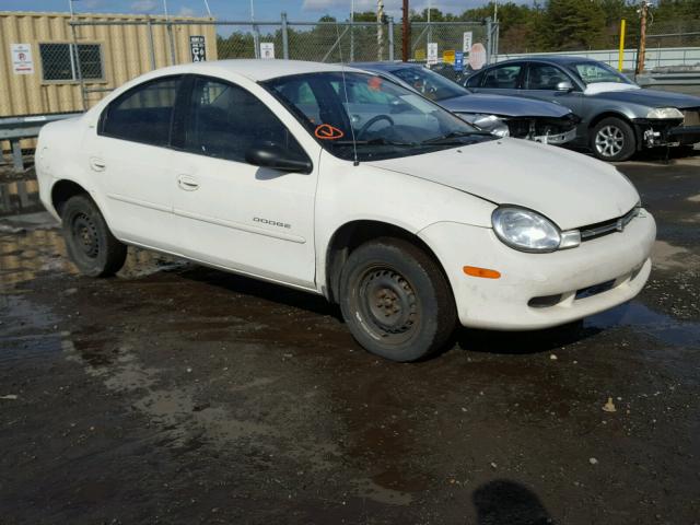 1B3ES46C71D217100 - 2001 DODGE NEON SE WHITE photo 1