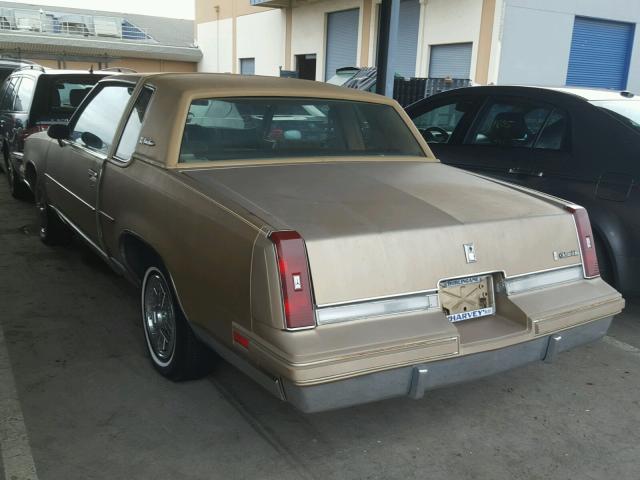 1G3GM47Y3FR391302 - 1985 OLDSMOBILE CUTLASS SU GOLD photo 3