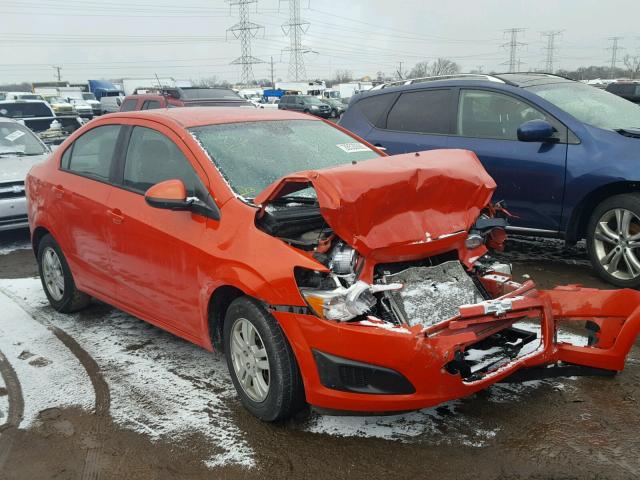 1G1JA5SH9C4176634 - 2012 CHEVROLET SONIC LS ნარინჯისფერი ფოტო 1