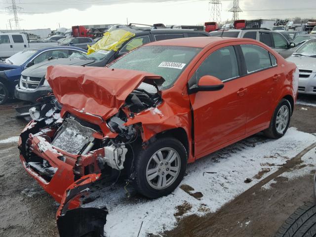 1G1JA5SH9C4176634 - 2012 CHEVROLET SONIC LS ნარინჯისფერი ფოტო 2