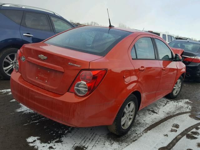 1G1JA5SH9C4176634 - 2012 CHEVROLET SONIC LS ნარინჯისფერი ფოტო 4