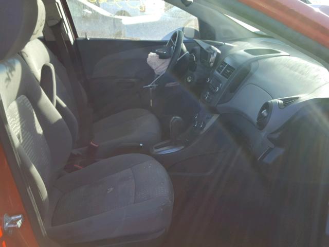 1G1JA5SH9C4176634 - 2012 CHEVROLET SONIC LS ნარინჯისფერი ფოტო 5