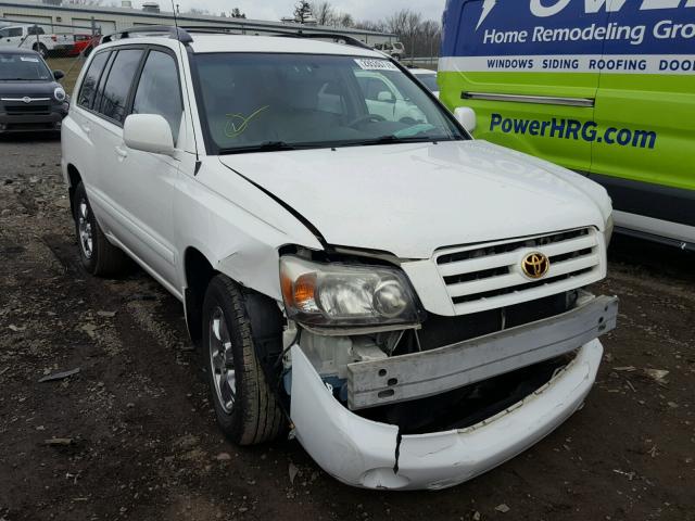 JTEEP21A540038264 - 2004 TOYOTA HIGHLANDER WHITE photo 1