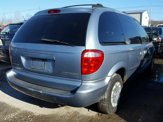 1C4GJ45383B267479 - 2003 CHRYSLER VOYAGER LX BLUE photo 4