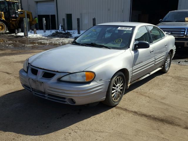 1G2NG52E7YC545750 - 2000 PONTIAC GRAND AM S SILVER photo 2