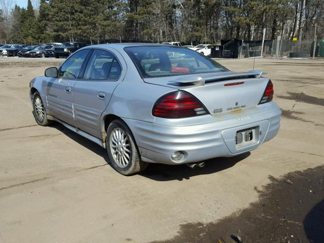 1G2NG52E7YC545750 - 2000 PONTIAC GRAND AM S SILVER photo 3