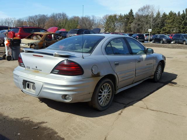 1G2NG52E7YC545750 - 2000 PONTIAC GRAND AM S ვერცხლისფერი ფოტო 4