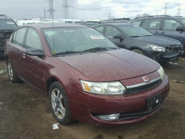 1G8AK52F63Z178924 - 2003 SATURN ION LEVEL MAROON photo 1