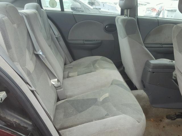 1G8AK52F63Z178924 - 2003 SATURN ION LEVEL MAROON photo 6