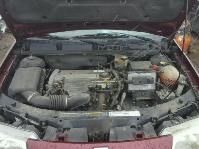 1G8AK52F63Z178924 - 2003 SATURN ION LEVEL MAROON photo 7