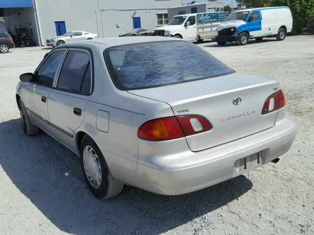 1NXBR12E9YZ408574 - 2000 TOYOTA COROLLA VE SILVER photo 3