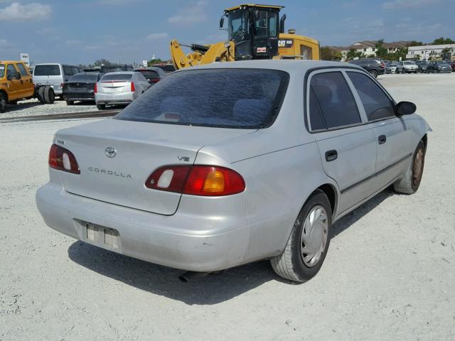 1NXBR12E9YZ408574 - 2000 TOYOTA COROLLA VE SILVER photo 4