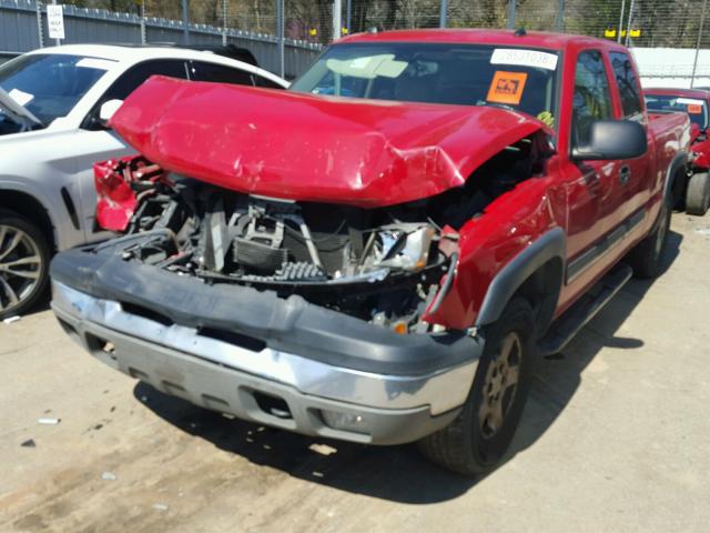 2GCEK19T741237064 - 2004 CHEVROLET SILVERADO RED photo 2