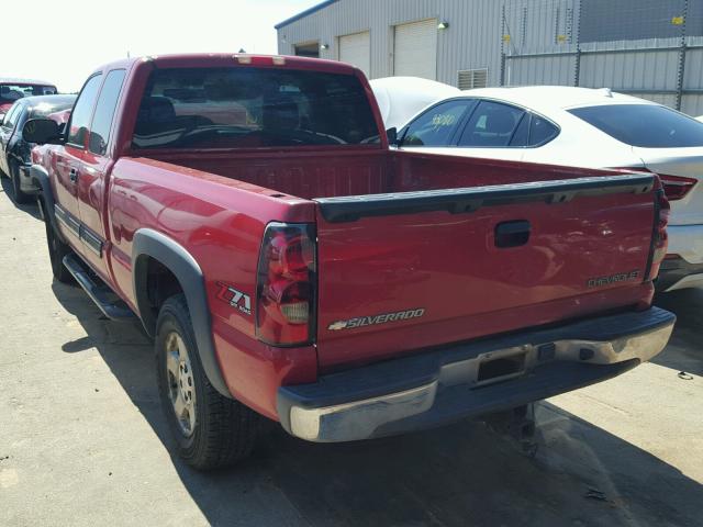 2GCEK19T741237064 - 2004 CHEVROLET SILVERADO RED photo 3