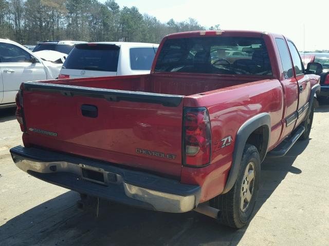 2GCEK19T741237064 - 2004 CHEVROLET SILVERADO RED photo 4