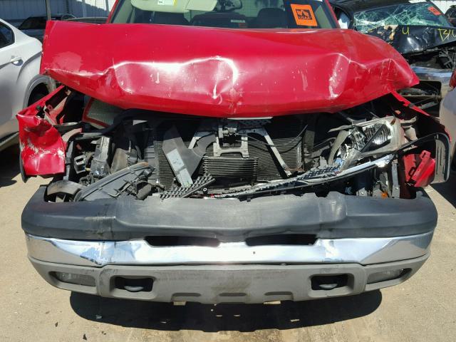 2GCEK19T741237064 - 2004 CHEVROLET SILVERADO RED photo 9