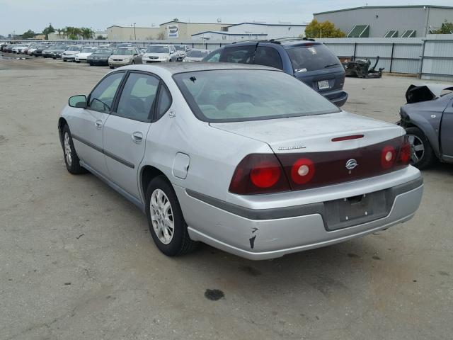 2G1WF52E339168569 - 2003 CHEVROLET IMPALA SILVER photo 3