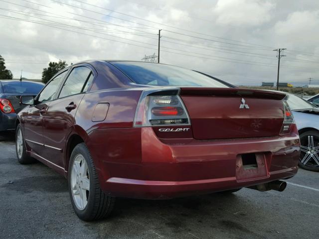 4A3AB76S84E096613 - 2004 MITSUBISHI GALANT GTS BURGUNDY photo 3