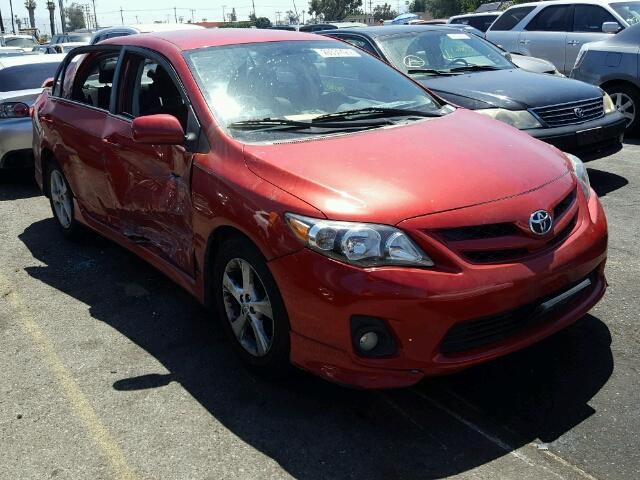 5YFBU4EE4DP200500 - 2013 TOYOTA COROLLA RED photo 1