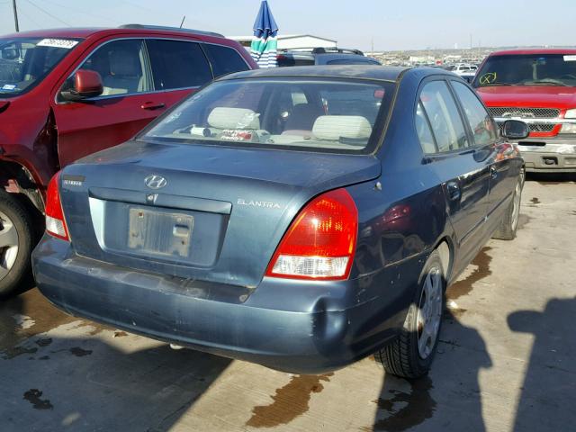 KMHDN45D53U644995 - 2003 HYUNDAI ELANTRA GL BLUE photo 4