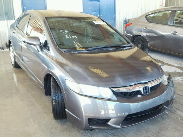 2HGFA1F51AH501008 - 2010 HONDA CIVIC LX CHARCOAL photo 1