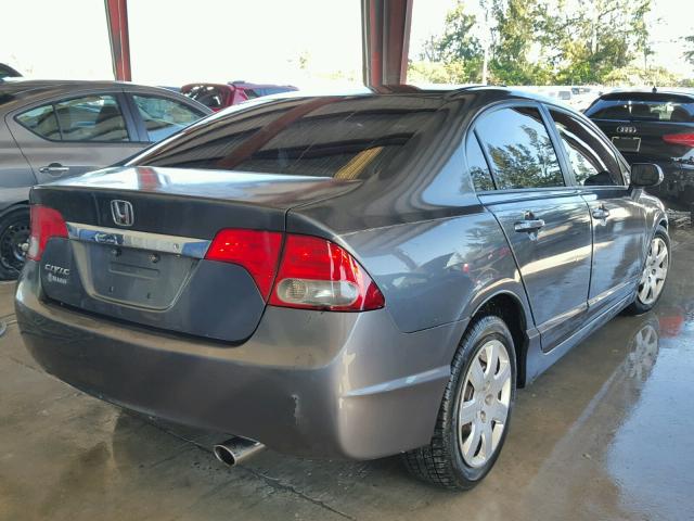 2HGFA1F51AH501008 - 2010 HONDA CIVIC LX CHARCOAL photo 4