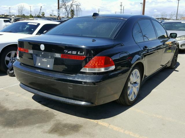 WBAGN63574DS54388 - 2004 BMW 745 LI BLACK photo 4